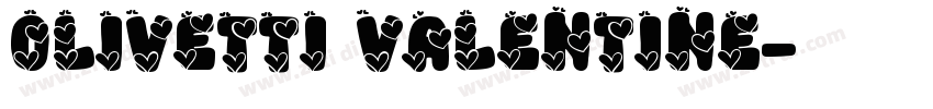 0livetti Valentine字体转换